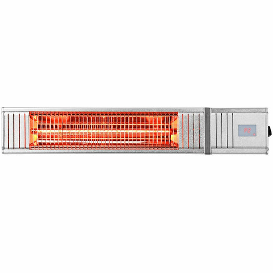 1500W Infrared Patio Heater with Remote Control and 24H Timer for Indoor and Outdoor, Silver Space Heaters   at Gallery Canada