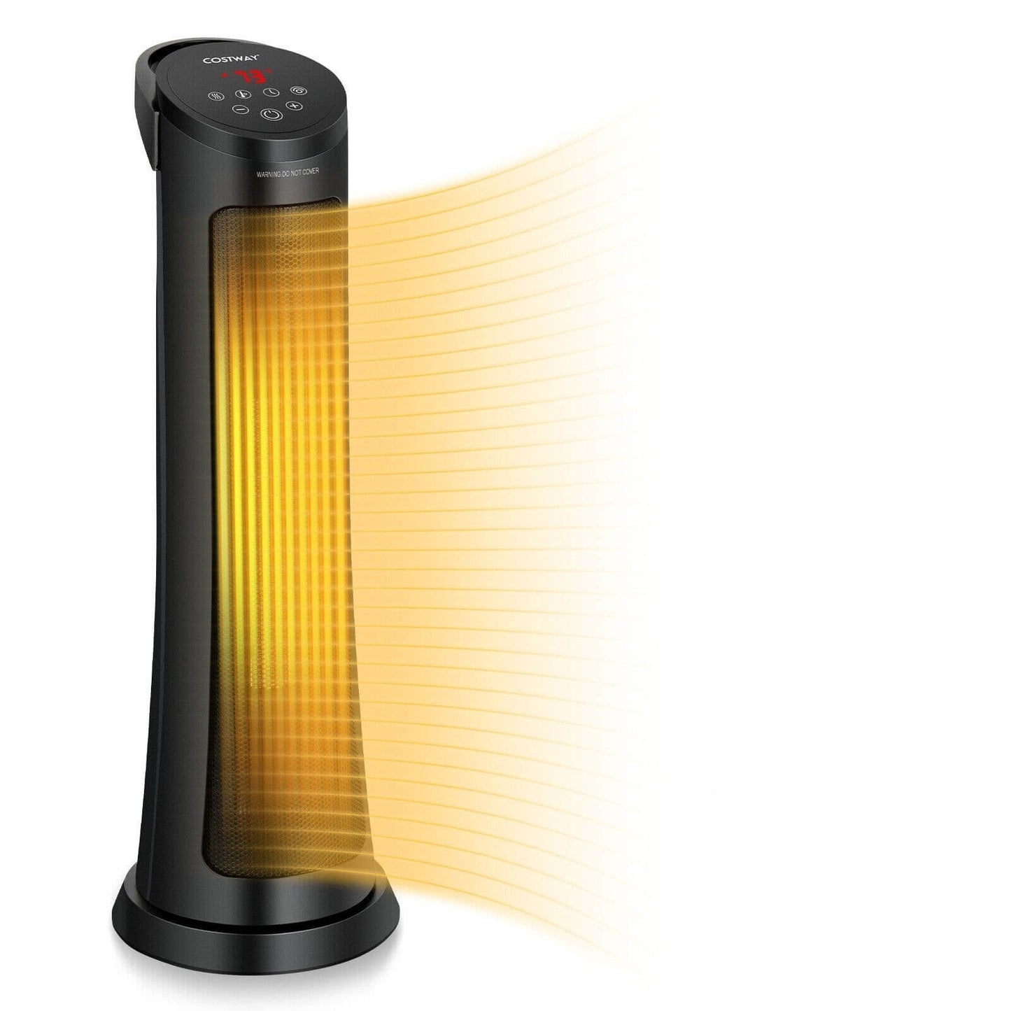 1500W PTC Fast Heating Space Heater with Remote Control, Black Space Heaters   at Gallery Canada