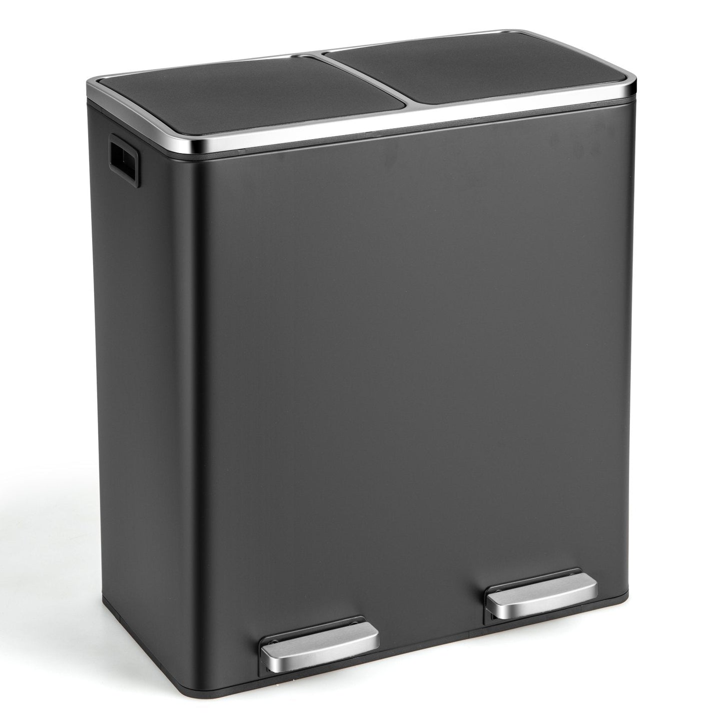 16 Gallon Dual Step Trash Can, Black Kitchen Organization   at Gallery Canada