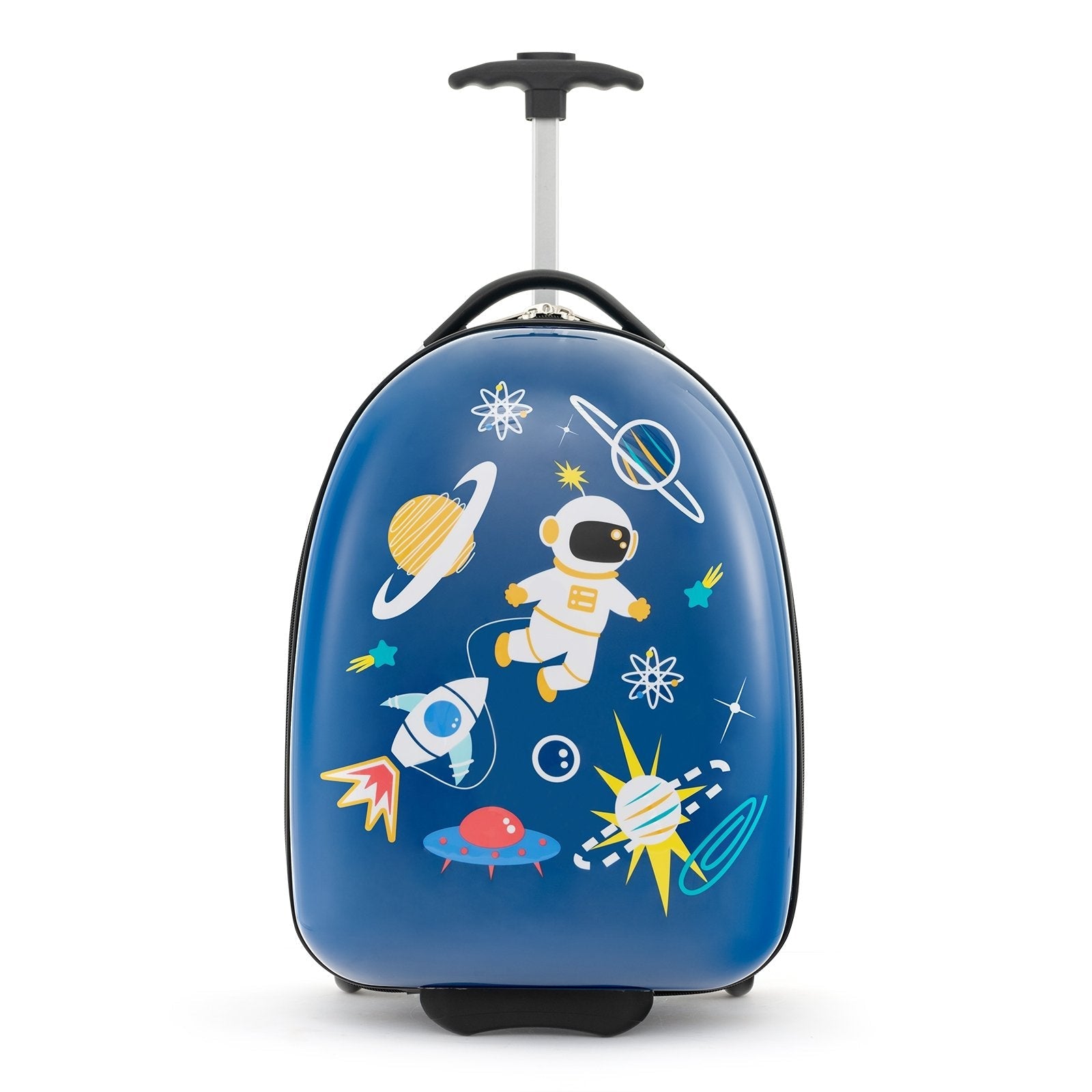 16 Inch Kids Carry-On Luggage Hard Shell Suitcase with Wheels, Blue Kids Luggage   at Gallery Canada