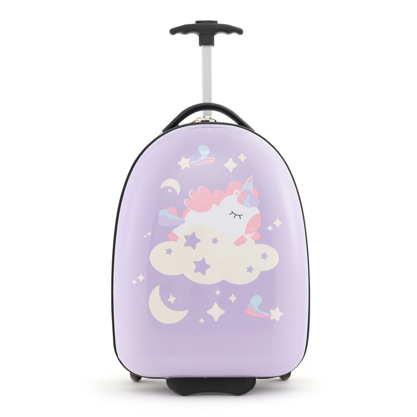 16 Inch Kids Carry-On Luggage Hard Shell Suitcase with Wheels, Pink Kids Luggage   at Gallery Canada