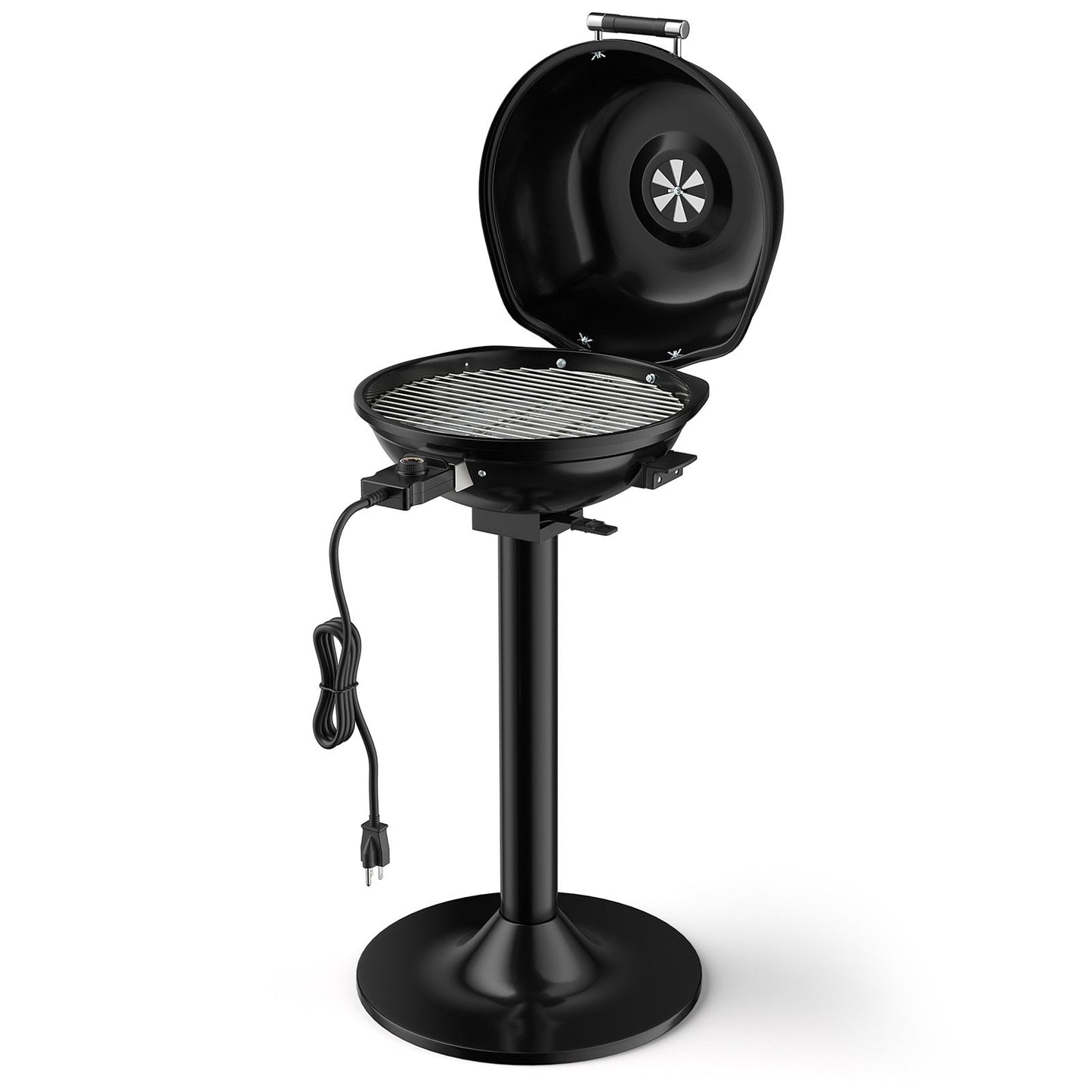 1600W Portable Electric BBQ Grill with Removable Non-Stick Rack, Black Outdoor Grills   at Gallery Canada