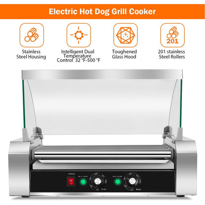 18 Hot Dog 7 Roller Grill Commercial Cooker, Silver Food Warmers & Burners   at Gallery Canada