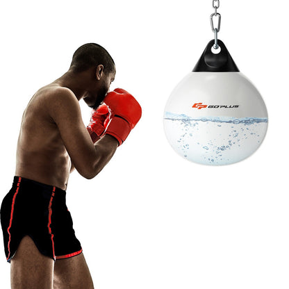 18 Inch 110 Pound Heavy Punching Water Aqua Bag with Adjustable Metal Chain, White Boxing & Martial Arts   at Gallery Canada