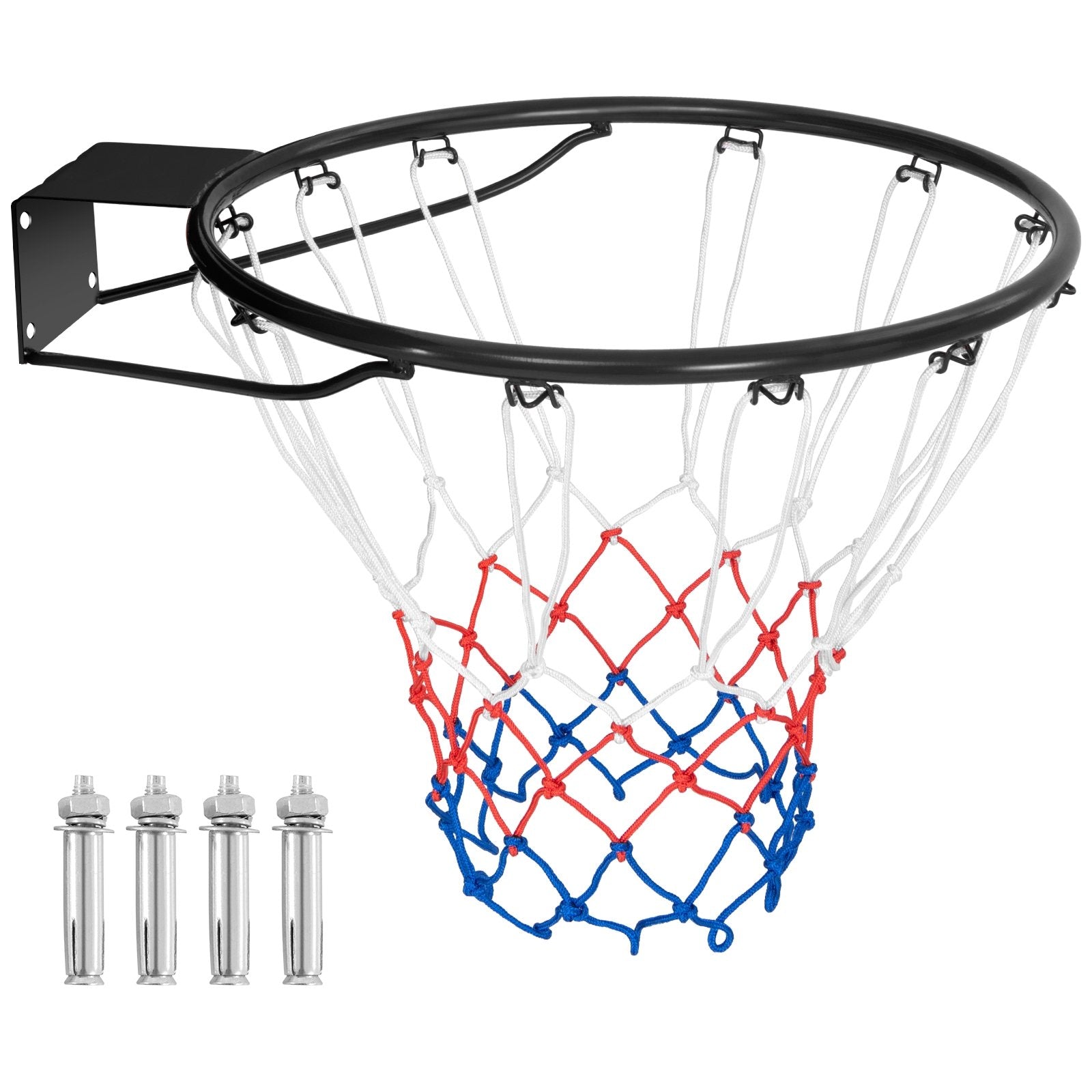 18-Inch Basketball Rim Goal Replacement with All Weather Net and Mounting Hardware, Black Sport Equipments Black  at Gallery Canada