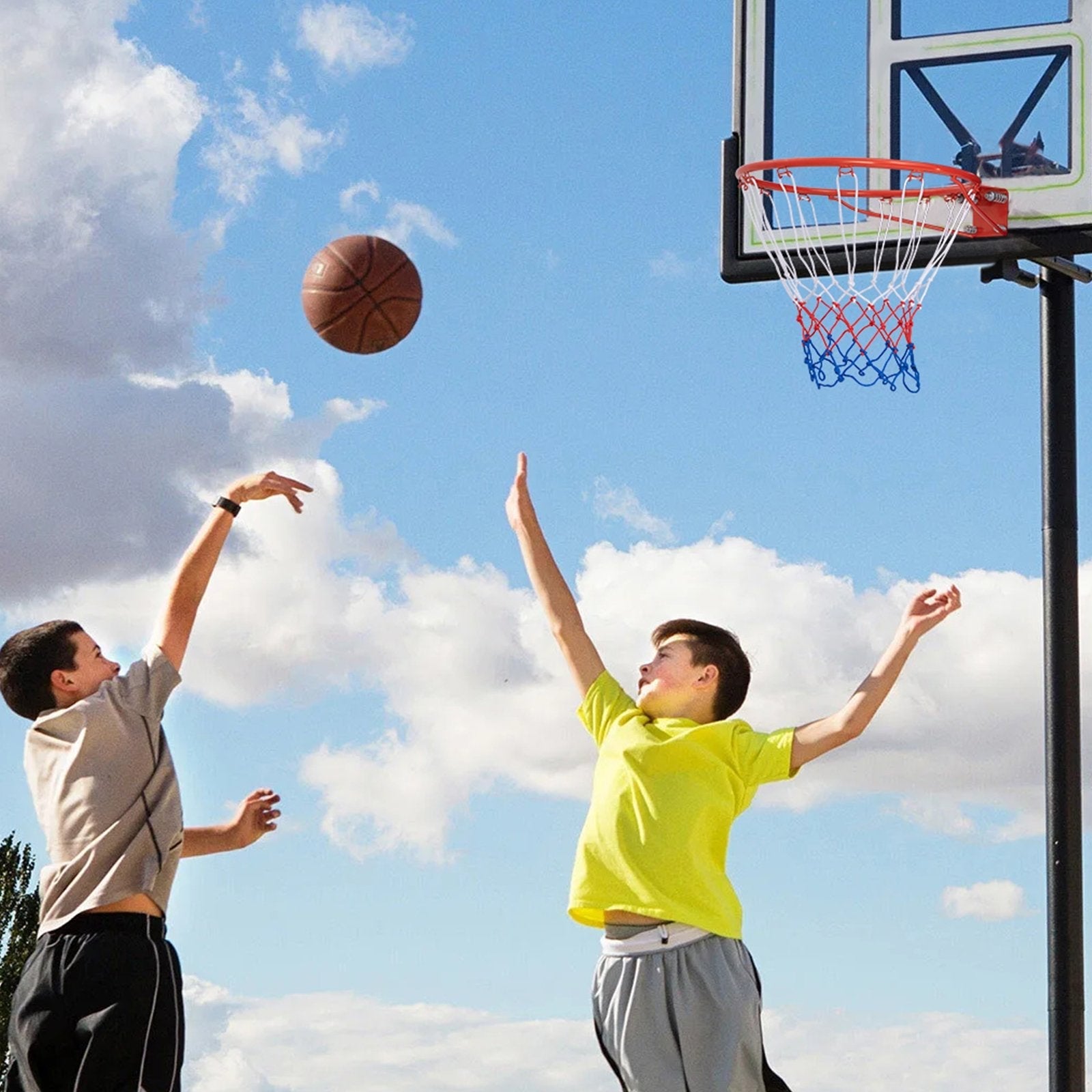 18-Inch Basketball Rim Goal Replacement with All Weather Net and Mounting Hardware, Orange Sport Equipments   at Gallery Canada