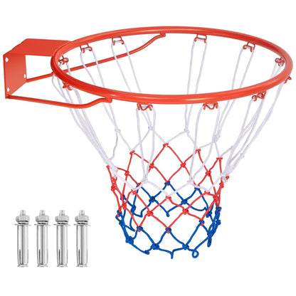 18-Inch Basketball Rim Goal Replacement with All Weather Net and Mounting Hardware, Orange Sport Equipments Orange  at Gallery Canada