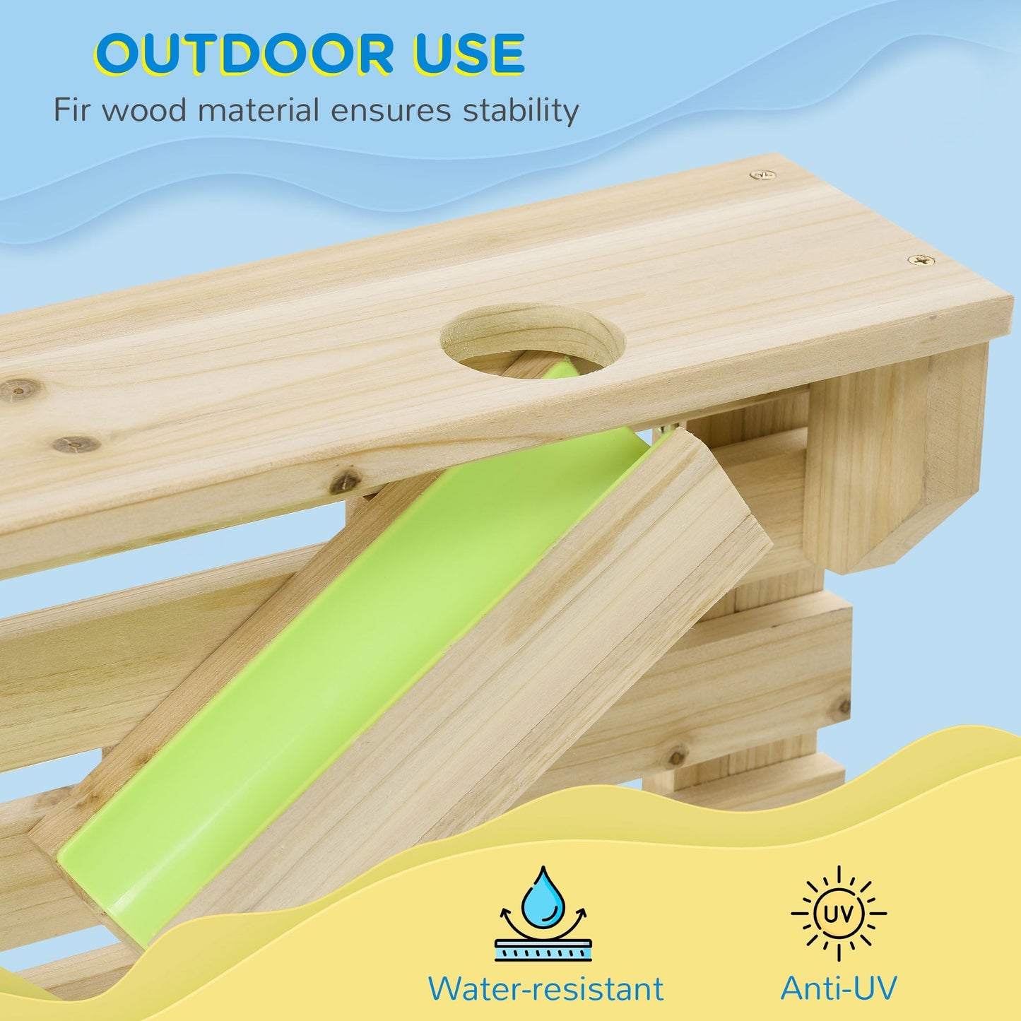 Wooden Sensory Water and Sand Playset with Sinks and Accessories, 18 Pcs, Natural Sandboxes & Accessories   at Gallery Canada