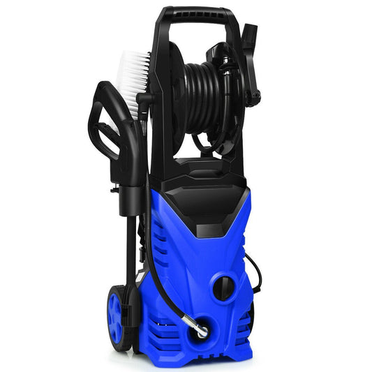 1800W 2030PSI Electric Pressure Washer Cleaner with Hose Reel, Blue Pressure Washers   at Gallery Canada