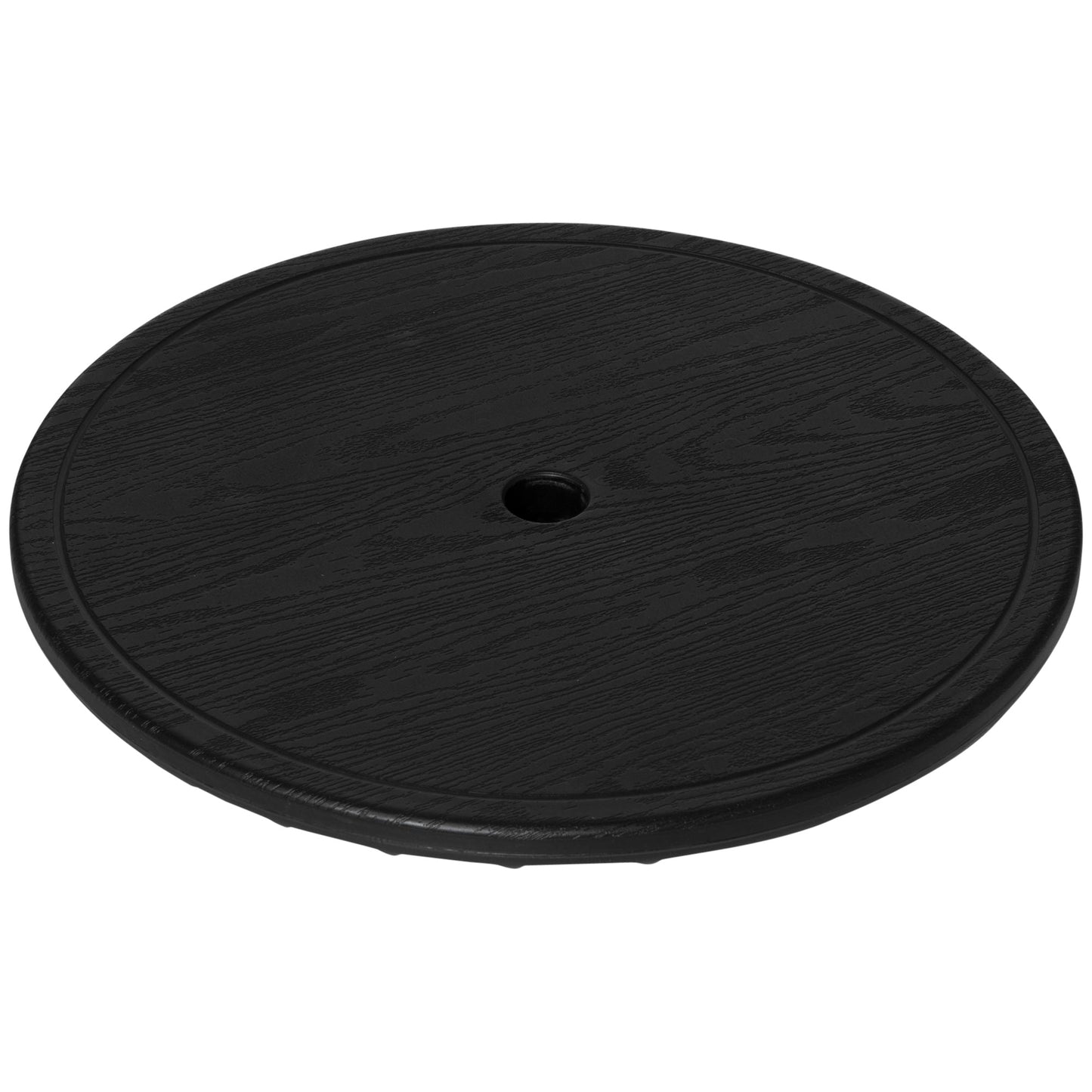 19.7" Round Patio Umbrella Table Tray for Swimming Pool, Beach, Patio, Deck, Garden, Easy to Install, Black Patio Umbrellas Black  at Gallery Canada