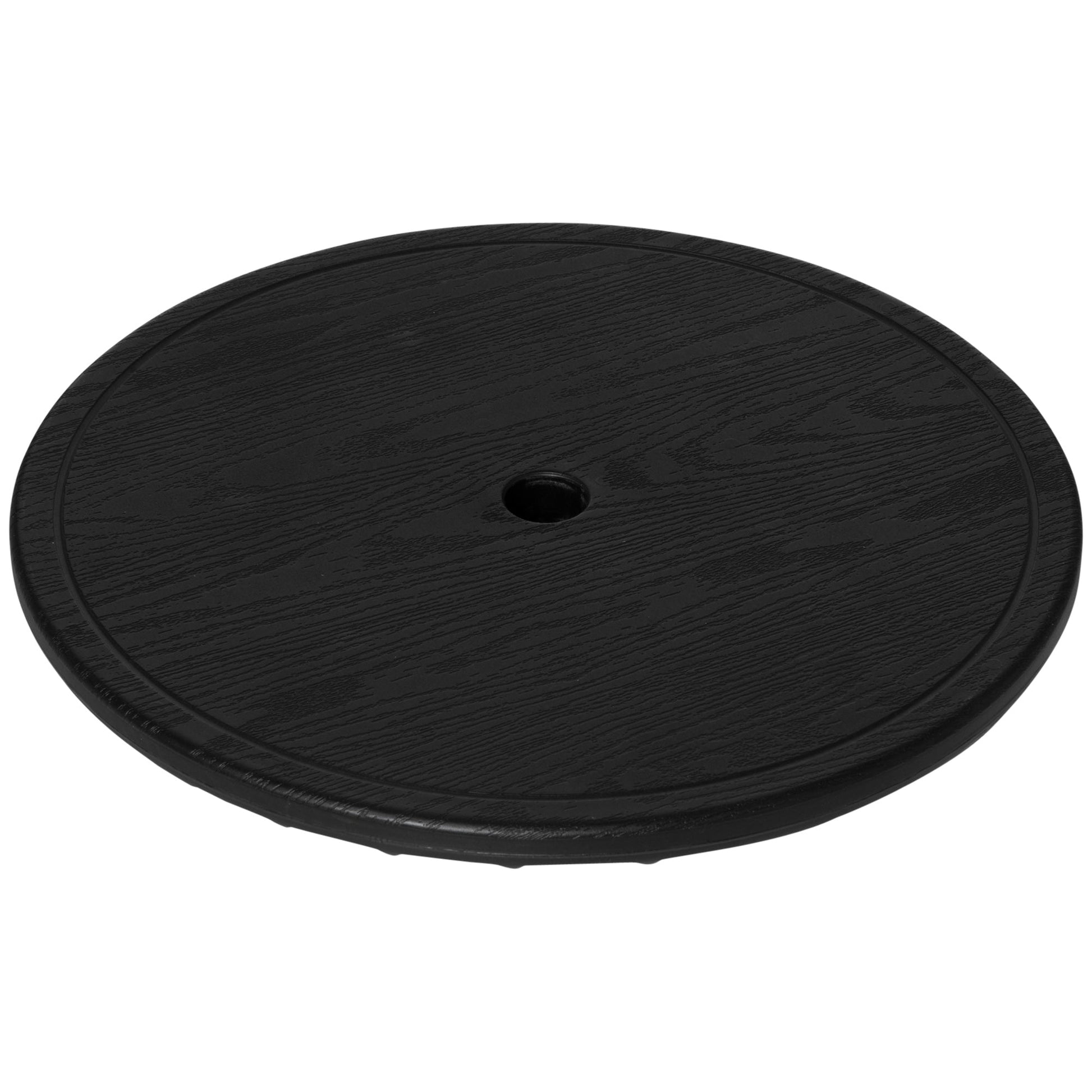 19.7" Round Patio Umbrella Table Tray for Swimming Pool, Beach, Patio, Deck, Garden, Easy to Install, Black Patio Umbrellas Black  at Gallery Canada