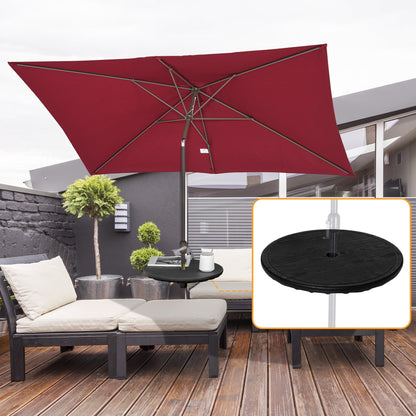 19.7" Round Patio Umbrella Table Tray for Swimming Pool, Beach, Patio, Deck, Garden, Easy to Install, Black Patio Umbrellas   at Gallery Canada