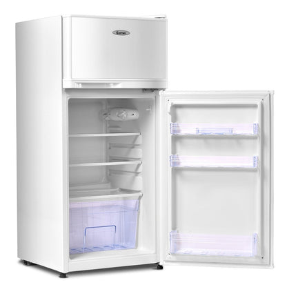 2 Doors Cold-rolled Sheet Compact Refrigerator, White Refrigerators   at Gallery Canada