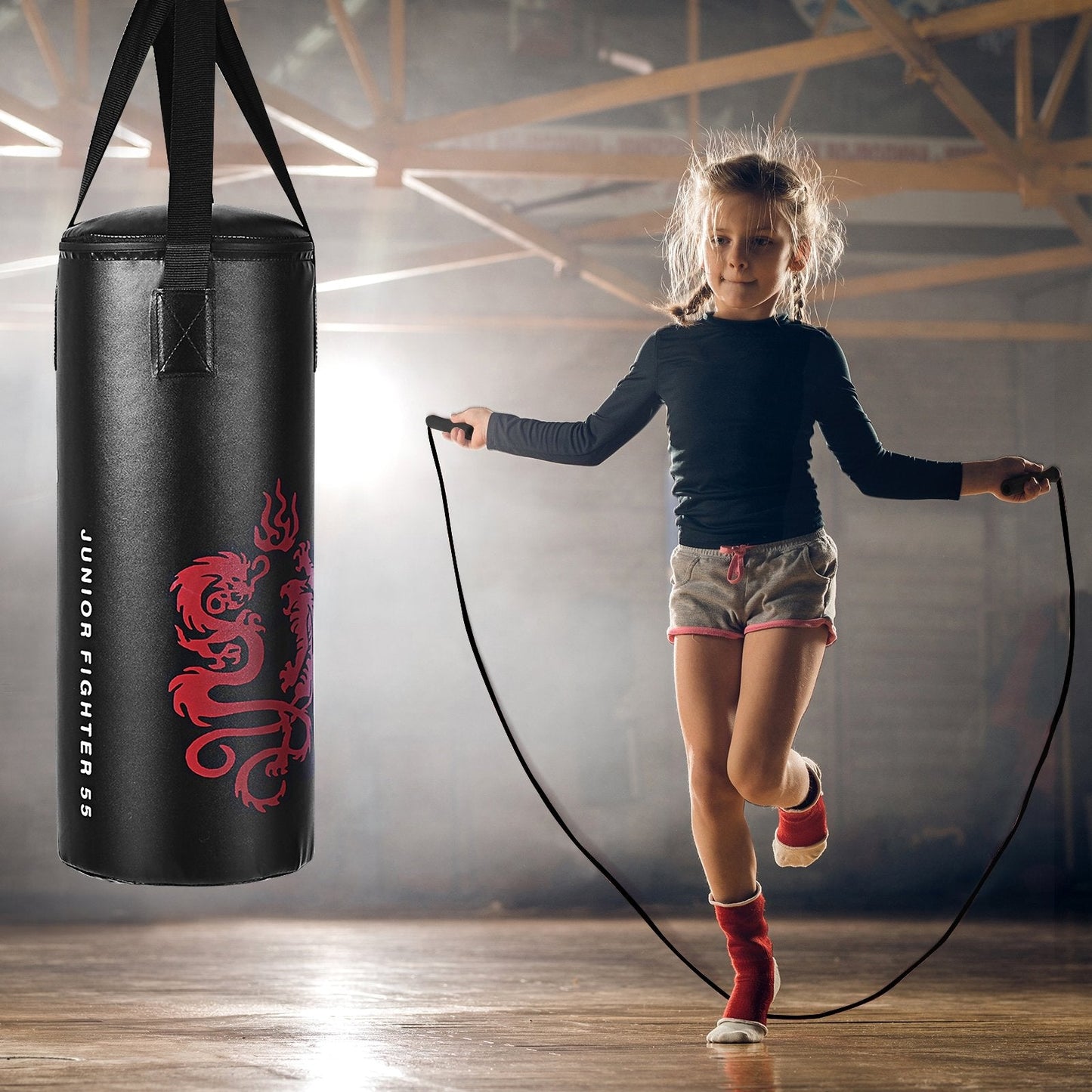 2 Feet Kids Gloves Skipping Rope Boxing Set, Black Boxing & Martial Arts   at Gallery Canada