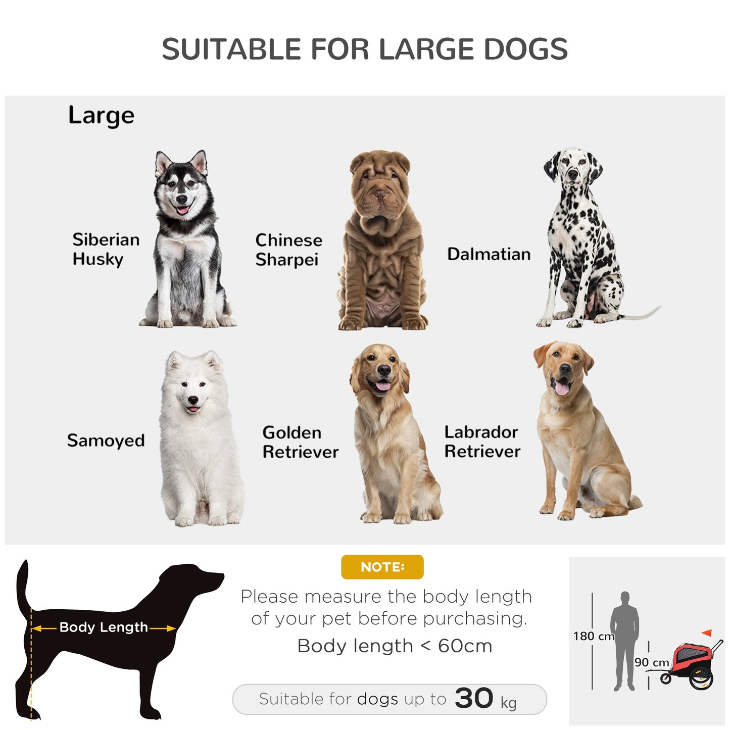 2-in-1 Dog Bike Trailer for Large Dogs, Red Dog Bike Trailers & Strollers   at Gallery Canada