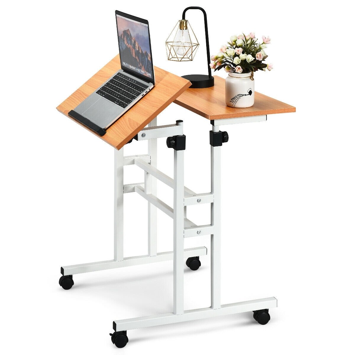 2 in 1 Height Adjustable Sit Standing Computer Desk Laptop Tables & Printer Stands   at Gallery Canada