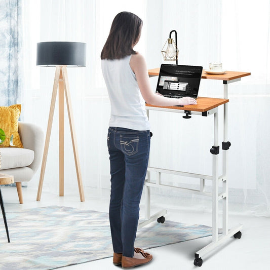 2 in 1 Height Adjustable Sit Standing Computer Desk Laptop Tables & Printer Stands Options  at Gallery Canada