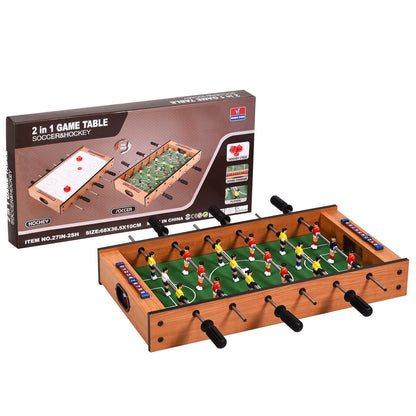 2 in 1 In/Outdoor Air Hockey Foosball Game Table, Brown Game Room   at Gallery Canada