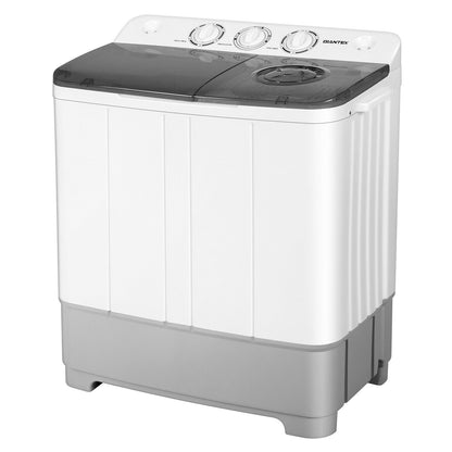 2-in-1 Portable 22lbs Capacity Washing Machine with Timer Control, Gray Washing Machines   at Gallery Canada