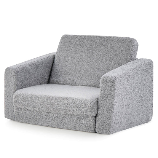 2-in-1 Toddler Fold out Couch, Gray Kids Chairs & Seating   at Gallery Canada