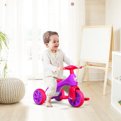 2 in 1 Toddler Tricycle Balance Bike Scooter Kids Riding Toys w/ Sound & Storage, Pink Balance Bikes   at Gallery Canada