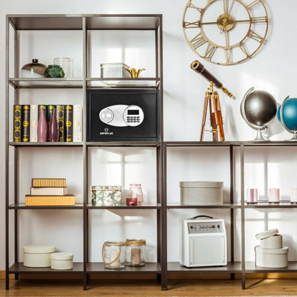 2-Layer Safe Deposit Box with Digital Keypad, Black Safe Box   at Gallery Canada