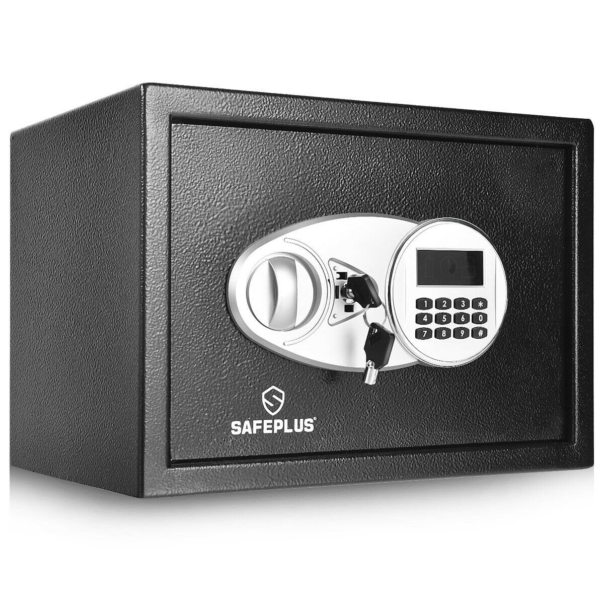 2-Layer Safe Deposit Box with Digital Keypad, Black Safe Box   at Gallery Canada