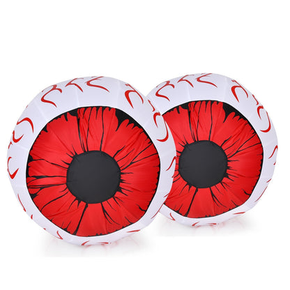 2 Pack 3 Feet Halloween Inflatable Eyeballs with Air Blower, Red Halloween   at Gallery Canada