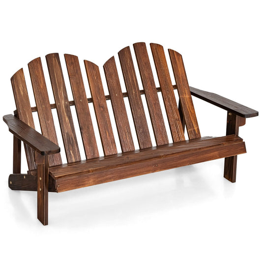 2 Person Adirondack Chair with High Backrest, Coffee Kids Chairs & Seating   at Gallery Canada