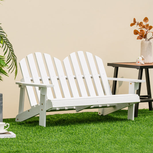 2 Person Adirondack Chair with High Backrest, White Kids Chairs & Seating   at Gallery Canada