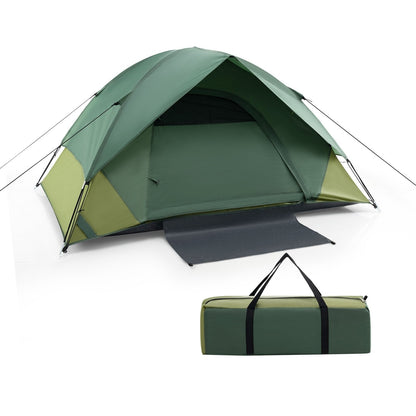 2-person Camping Tent w/ Removable Rain Fly and Double-layer Door, Green Tents   at Gallery Canada