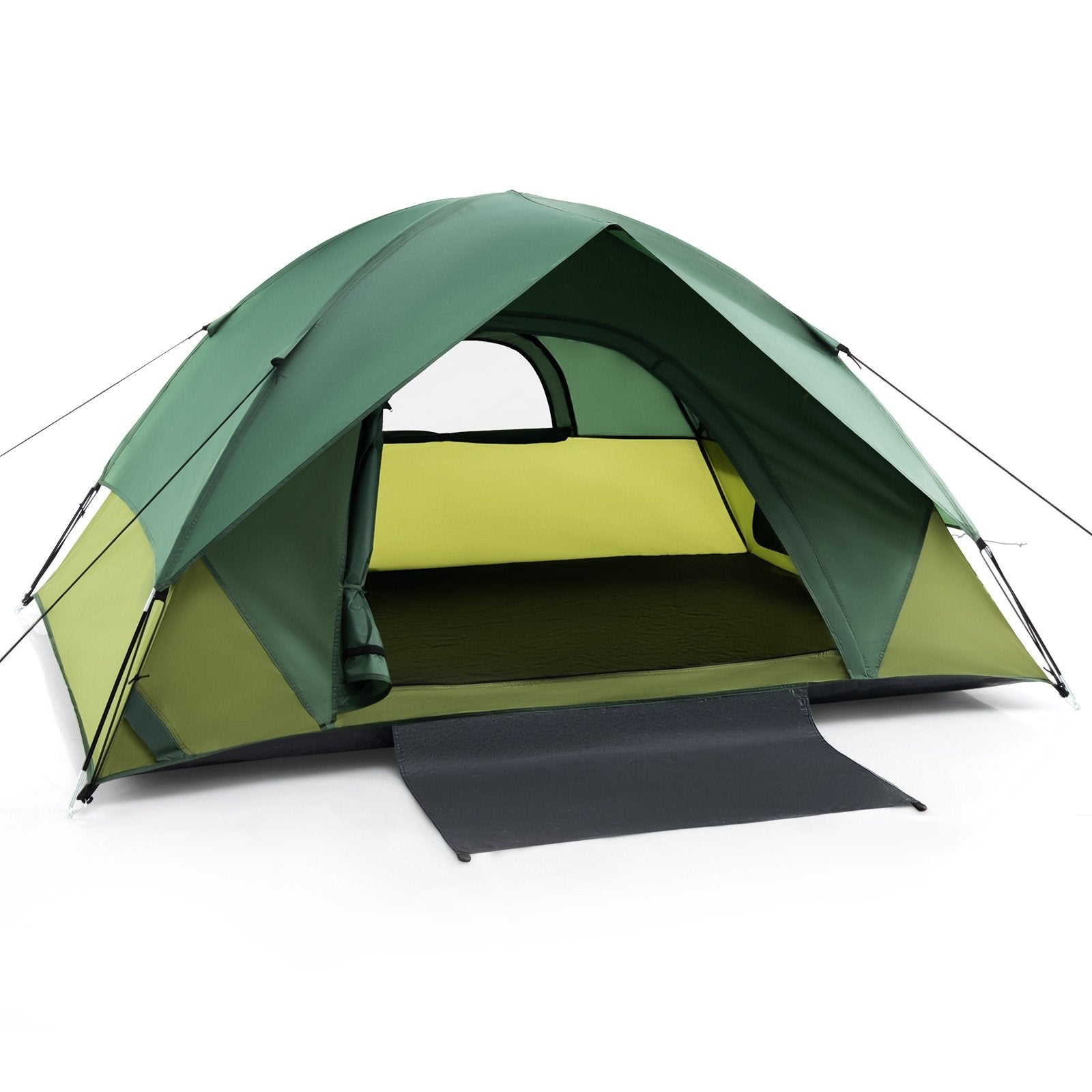 2-person Camping Tent w/ Removable Rain Fly and Double-layer Door, Green Tents   at Gallery Canada