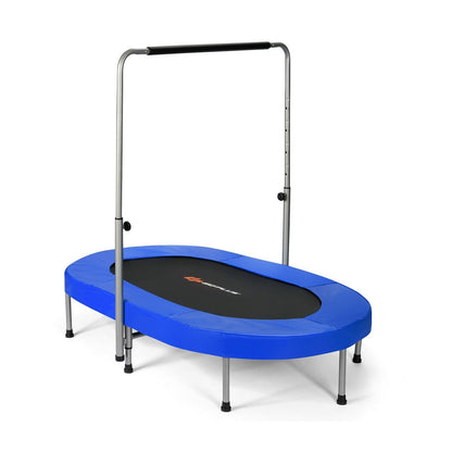 2-Person Foldable Mini Kids Fitness Rebounder Trampoline, Blue Trampolines   at Gallery Canada