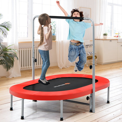 2-Person Foldable Mini Kids Fitness Rebounder Trampoline, Red Trampolines   at Gallery Canada