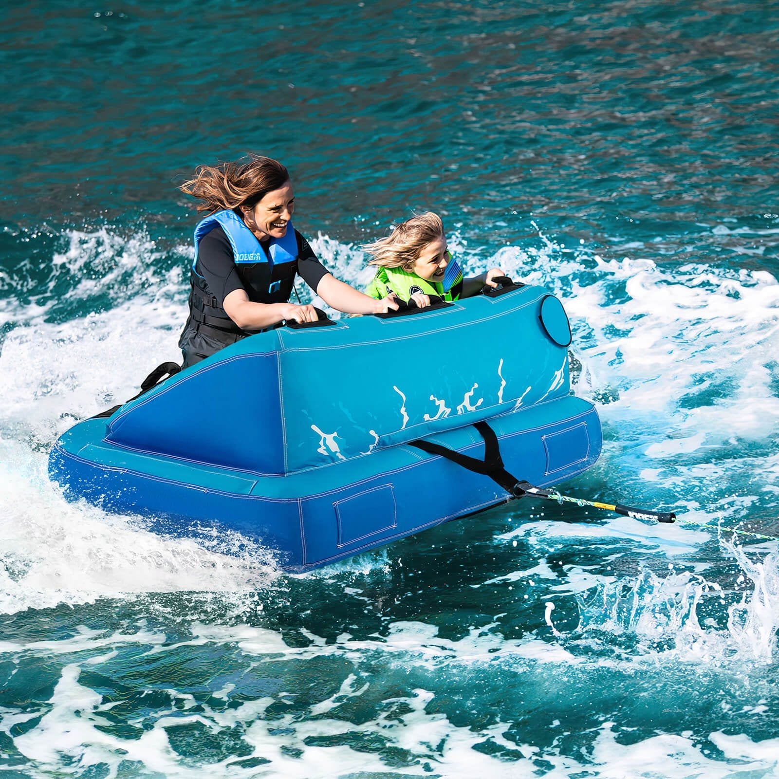 2 Person Water Sport Inflatable Towable Tubes for Boating, Blue Water Sports   at Gallery Canada