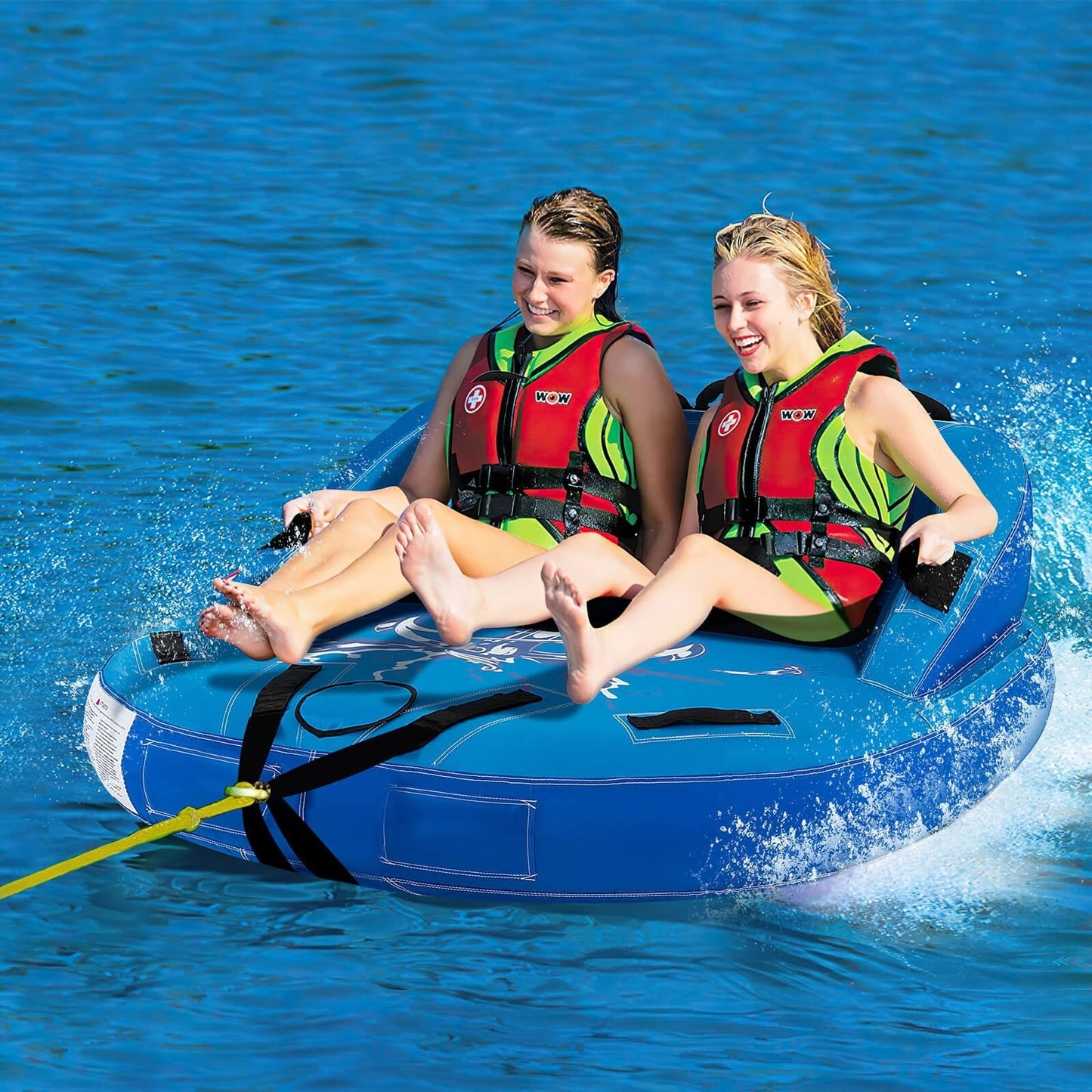 2 Person Water Sport Inflatable Towable Tubes for Boating, Blue Water Sports   at Gallery Canada