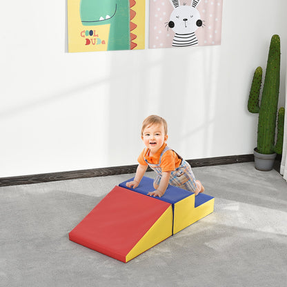 Toddler Soft Play Climb and Crawl Set, Secure Foam Blocks, Indoor Activity Structure, Multi Colour Baby Gym & Playmats   at Gallery Canada