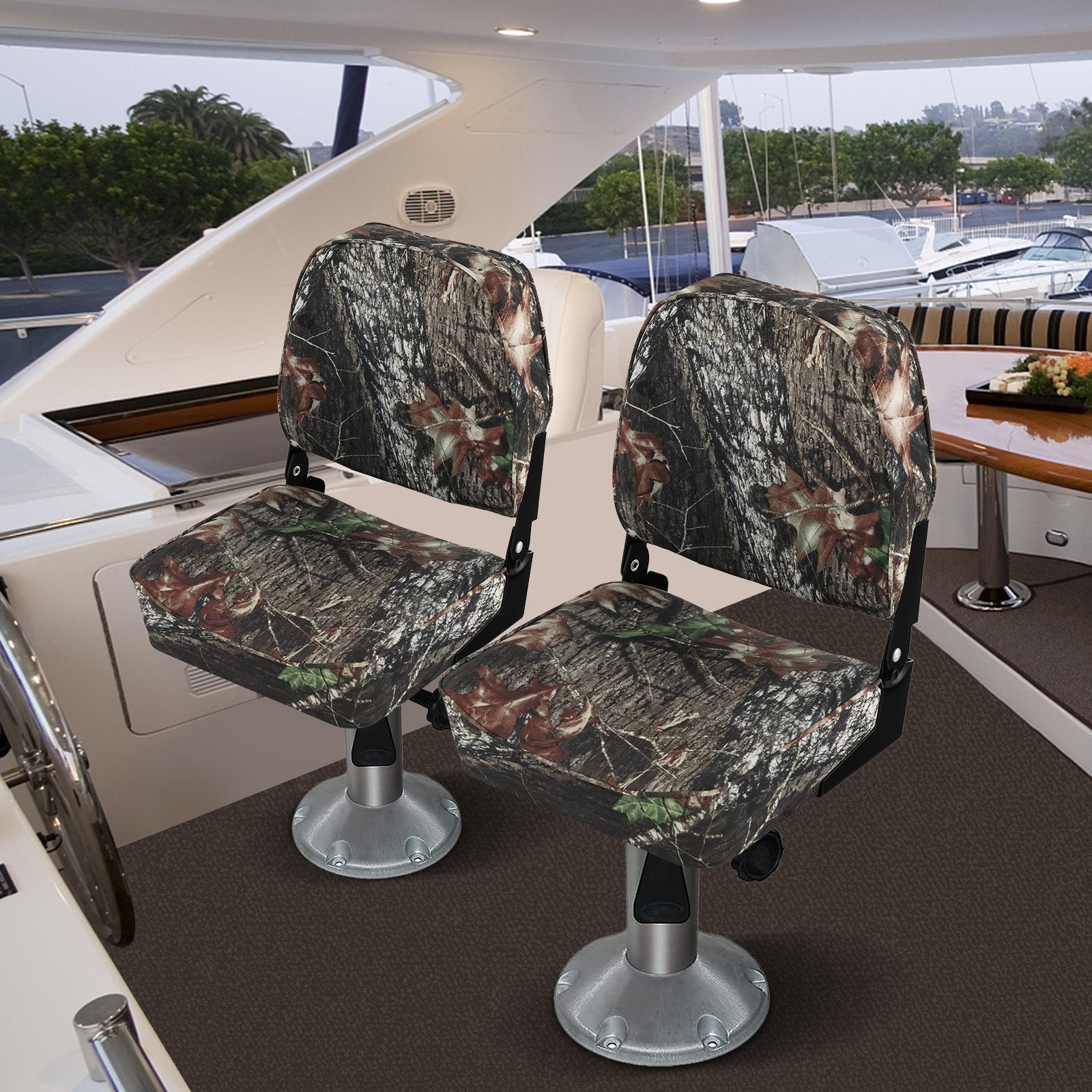 2-Piece Folding Boat Seat Set with Sponge Padding, Camouflage Water Sports   at Gallery Canada