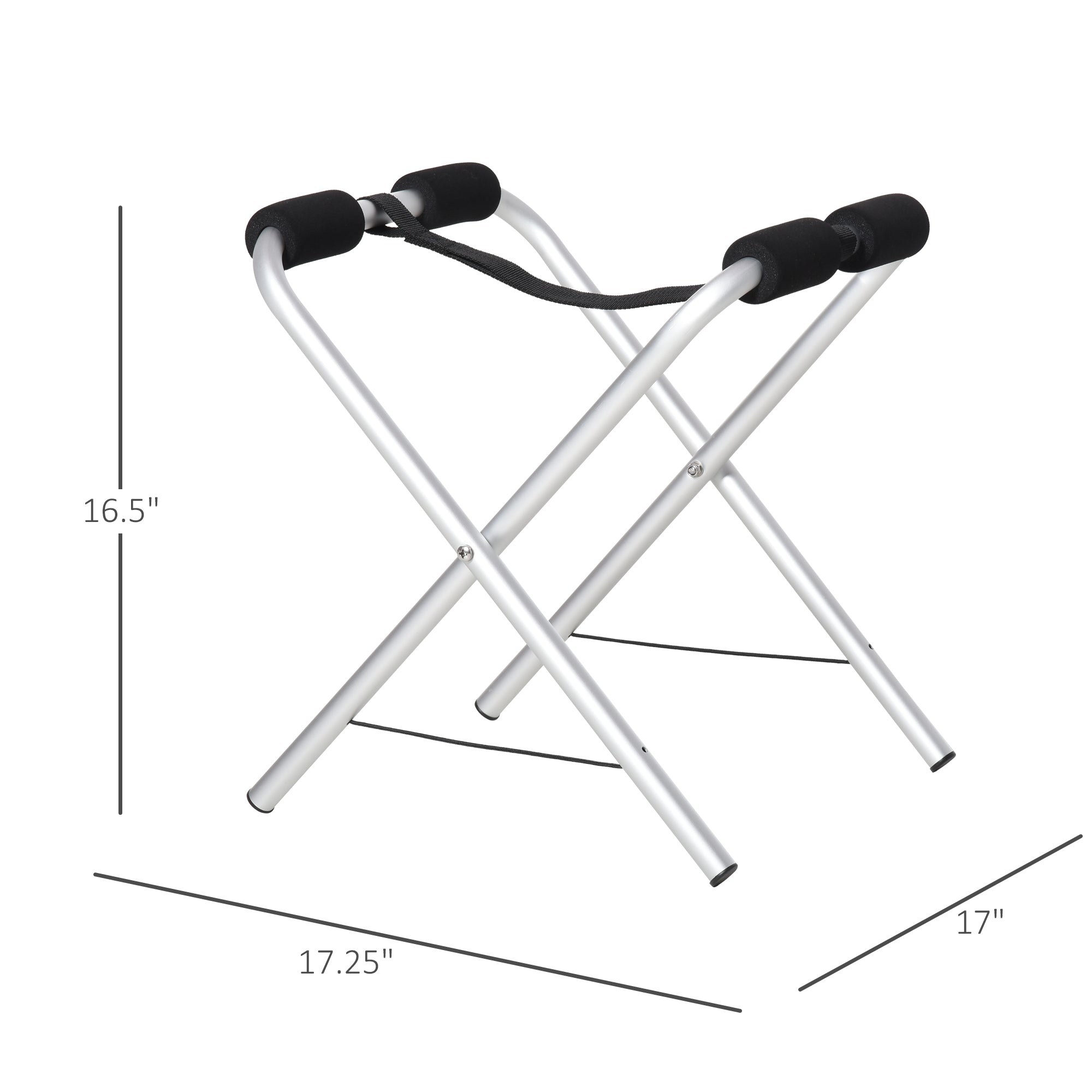 2 Pieces Universal Kayak Storage Stand &; Rack for Cleaning, Storing, &; Maintenance with Aluminum Frame &; Folding Design Kayak Carts   at Gallery Canada