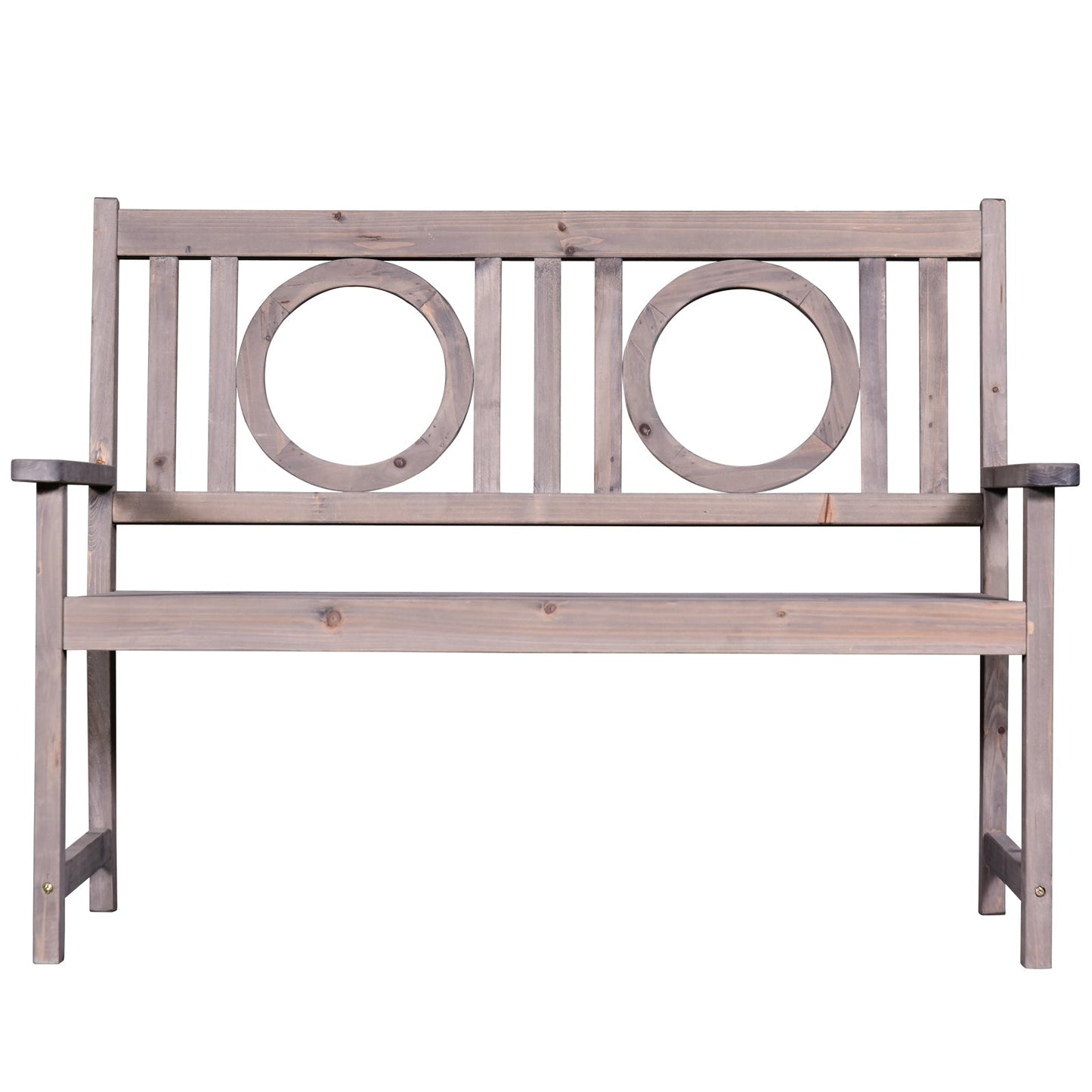 2-Seater Garden Bench Solid Fir Wood Porch Loveseat Chair for Garden Patio Outdoor Furniture Outdoor Benches   at Gallery Canada