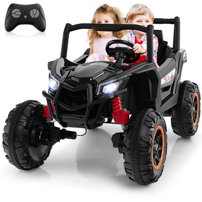 2-Seater Kids Ride on UTV with 2.4G Remote Control for over 3 Years Old Children, Black Powered Ride On Toys   at Gallery Canada