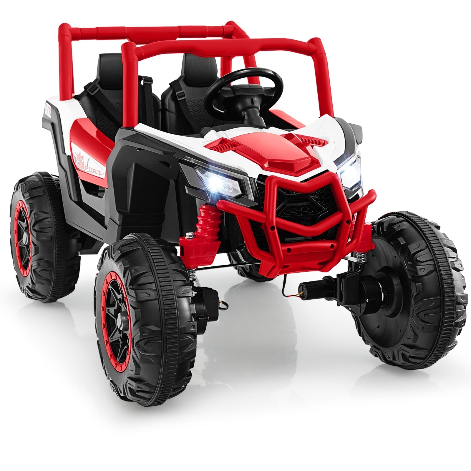 2-Seater Kids Ride on UTV with 2.4G Remote Control for over 3 Years Old Children, Red Powered Ride On Toys Red  at Gallery Canada