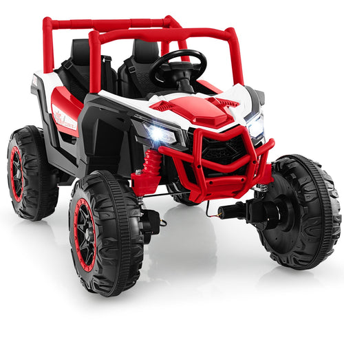 2-Seater Kids Ride on UTV with 2.4G Remote Control for over 3 Years Old Children, Red