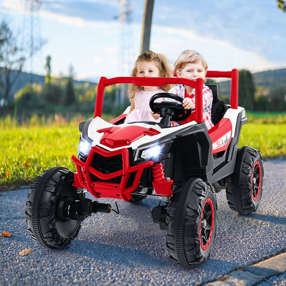 2-Seater Kids Ride on UTV with 2.4G Remote Control for over 3 Years Old Children, Red Powered Ride On Toys   at Gallery Canada