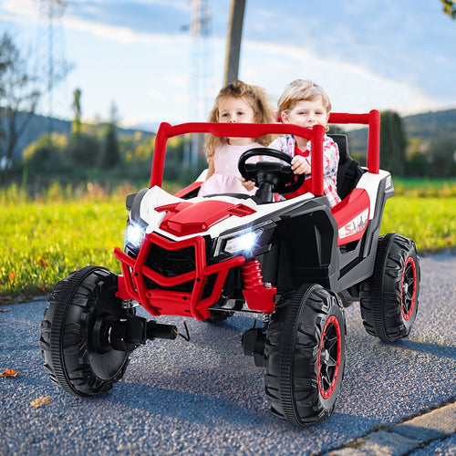 2-Seater Kids Ride on UTV with 2.4G Remote Control for over 3 Years Old Children, Red