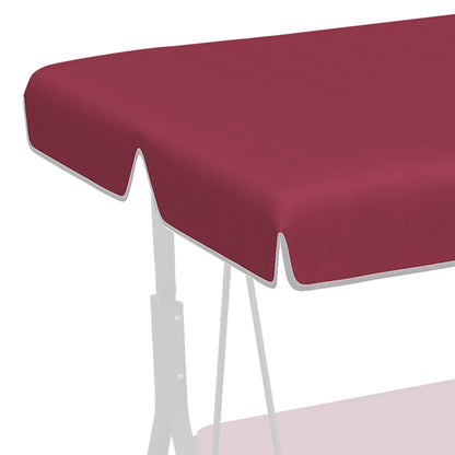 2 Seater Swing Canopy Replacement, Outdoor Swing Seat Top Cover, UV50+ Sun Shade (Canopy Only), Wine Red Porch Swings with Canopy   at Gallery Canada