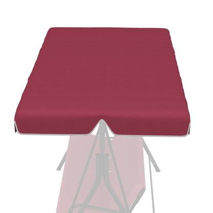 2 Seater Swing Canopy Replacement, Outdoor Swing Seat Top Cover, UV50+ Sun Shade (Canopy Only), Wine Red Porch Swings with Canopy   at Gallery Canada