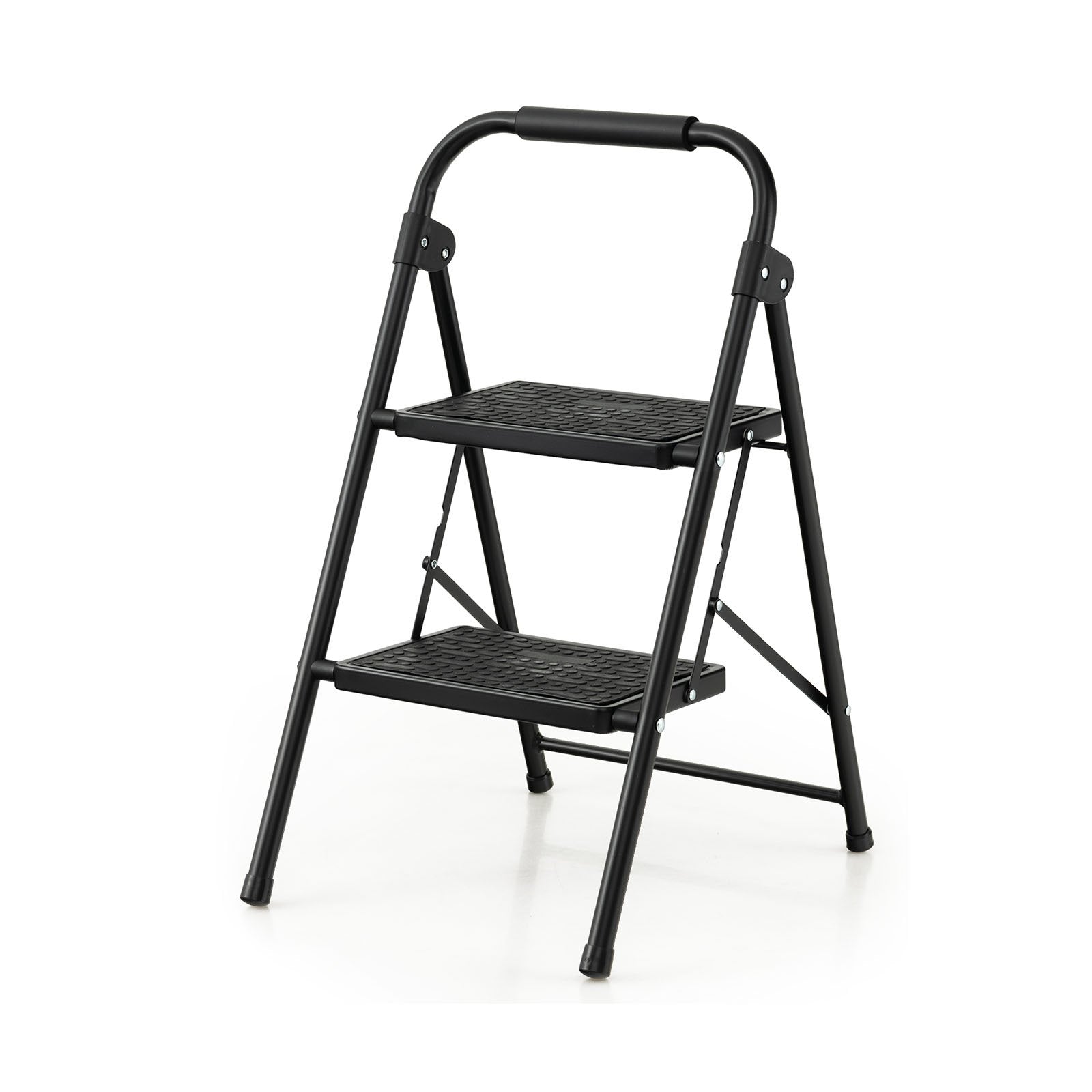 2-Step/3-Step Ladder with Wide Anti-Slip Pedal-2-Step, Black Ladders   at Gallery Canada