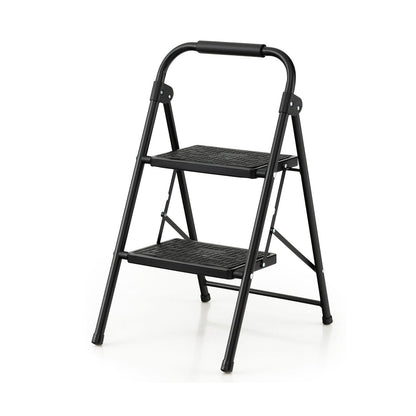 2-Step/3-Step Ladder with Wide Anti-Slip Pedal-2-Step, Black Ladders   at Gallery Canada