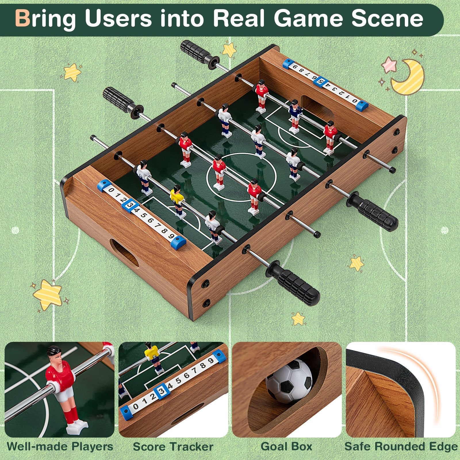 20 Inch Foosball Table Mini Tabletop Soccer Game Game Room   at Gallery Canada